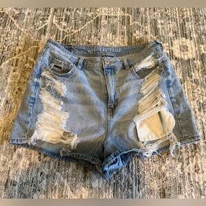 American Eagle Light Blue Denim Shorts